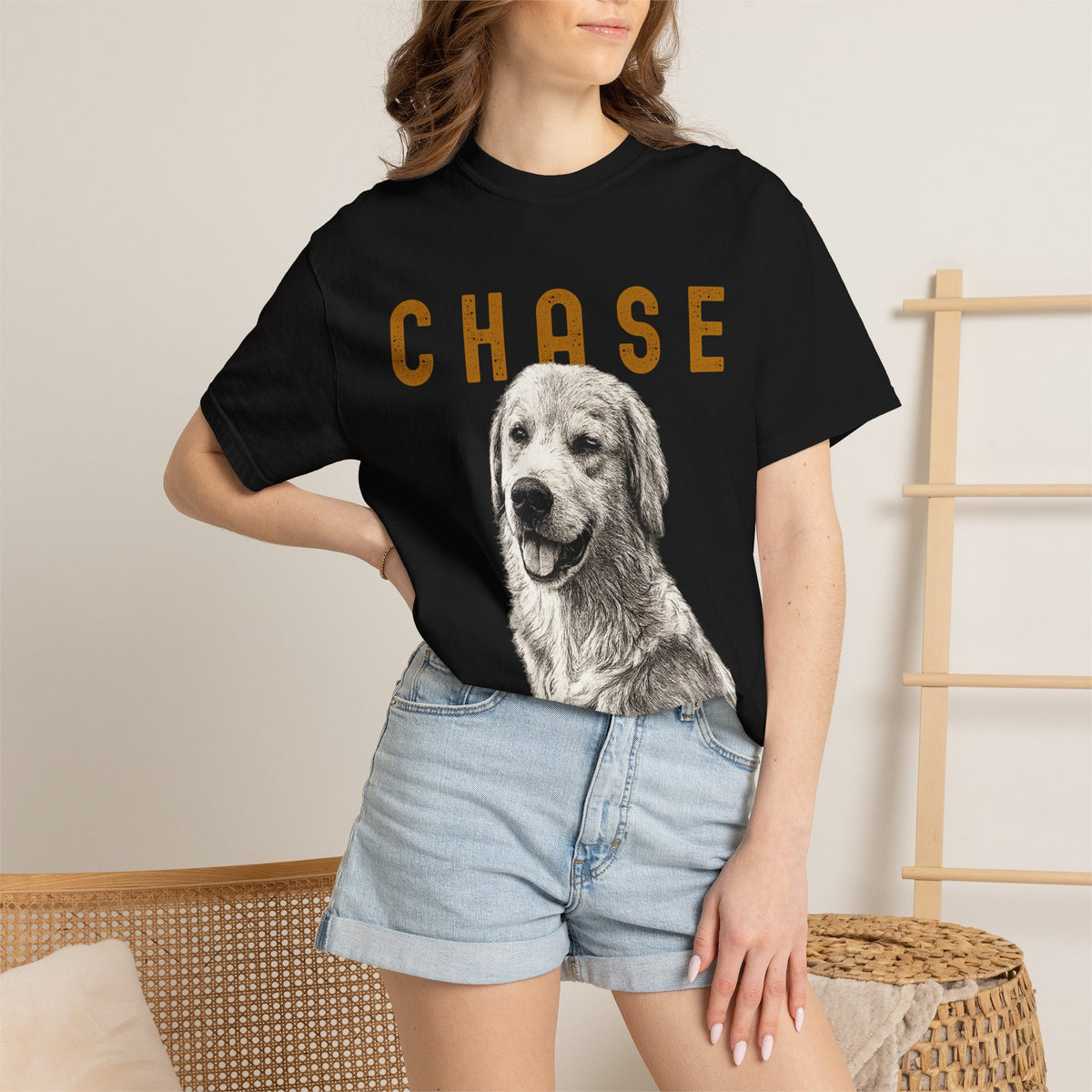 Pet PersonalizedT-Shirt —  Pet Portrait Tee with Name