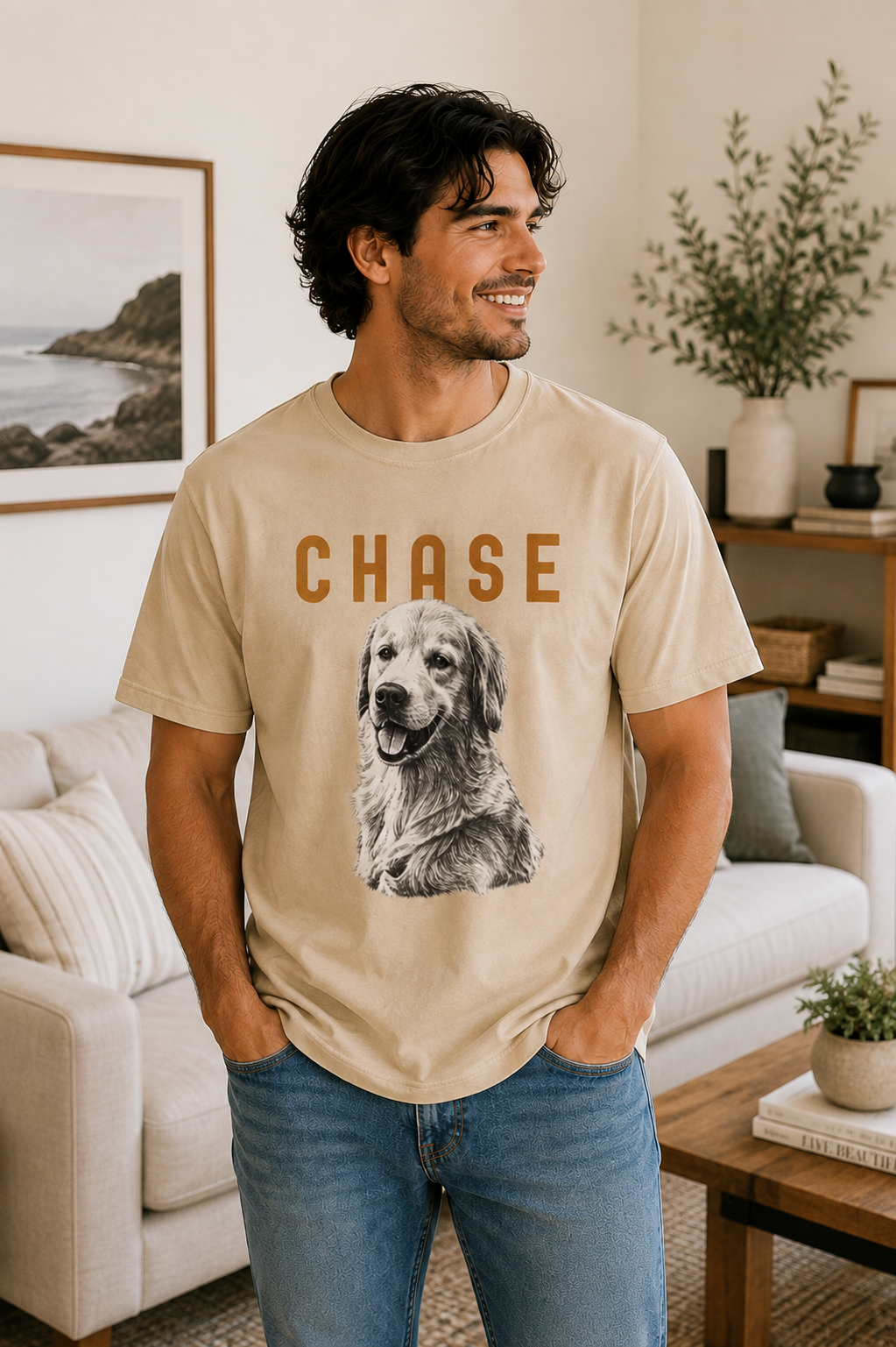 Pet PersonalizedT-Shirt —  Pet Portrait Tee with Name