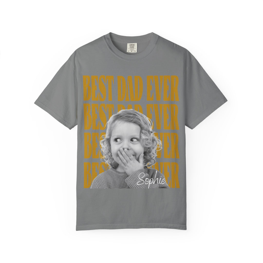 Best Dad Ever T-Shirt — Personalized Retro Photo Father's Day Tee