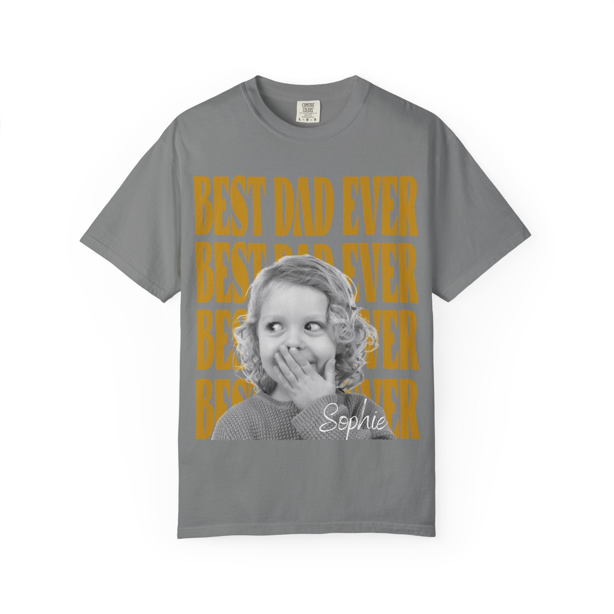 Best Dad Ever T-Shirt — Personalized Retro Photo Father's Day Tee