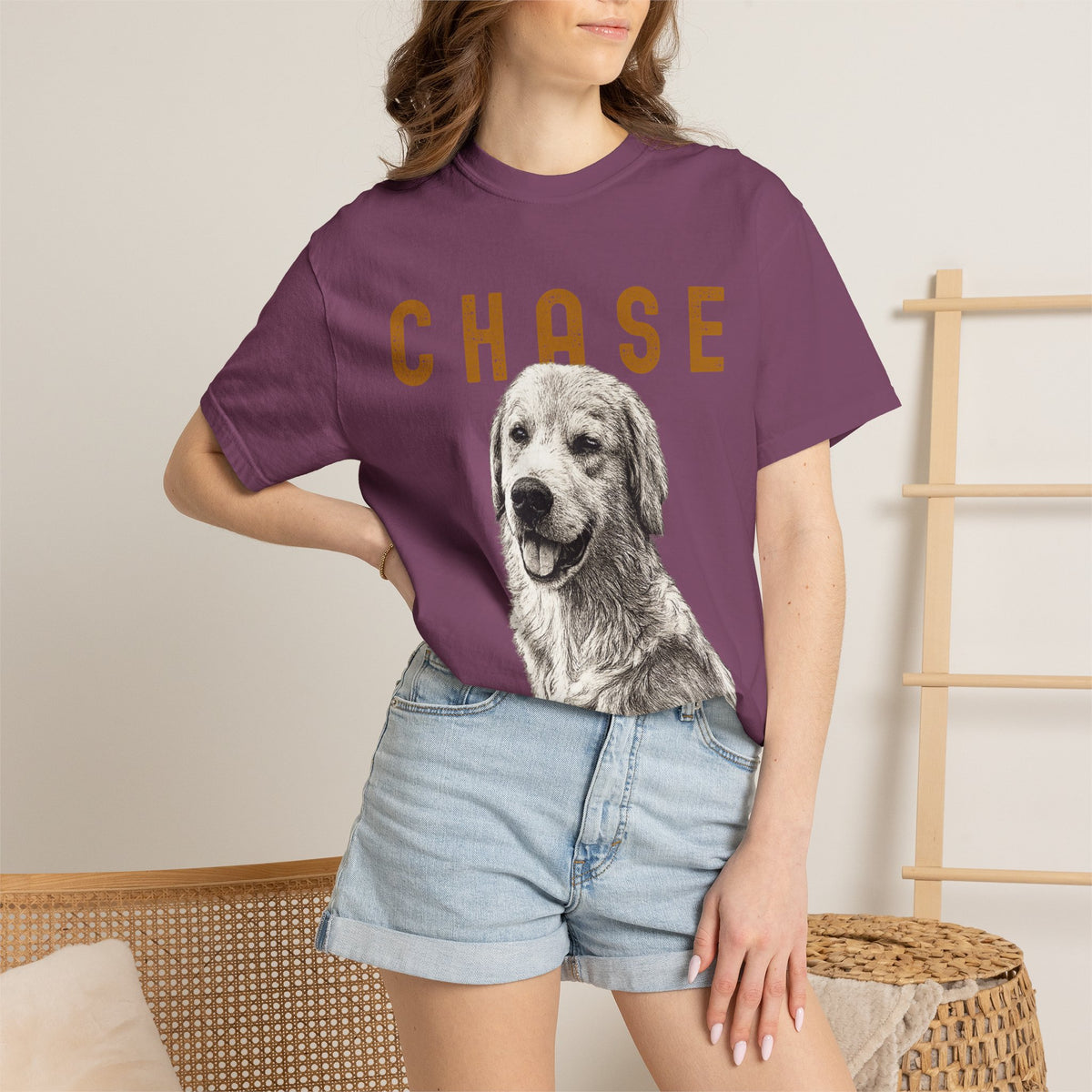Pet PersonalizedT-Shirt —  Pet Portrait Tee with Name