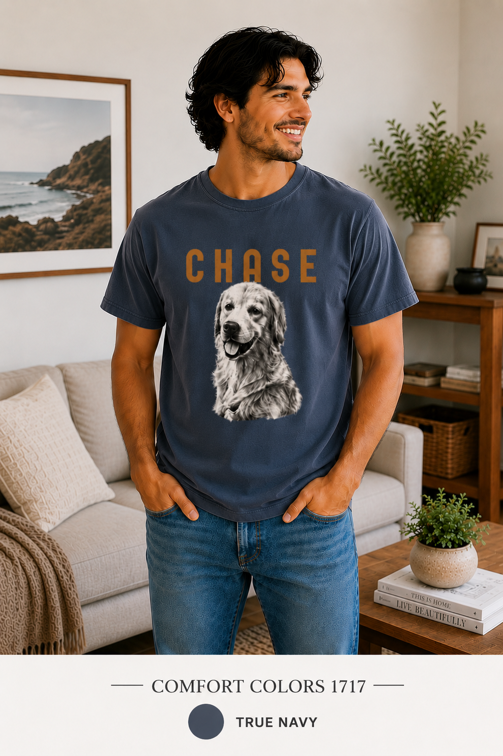 Pet PersonalizedT-Shirt —  Pet Portrait Tee with Name