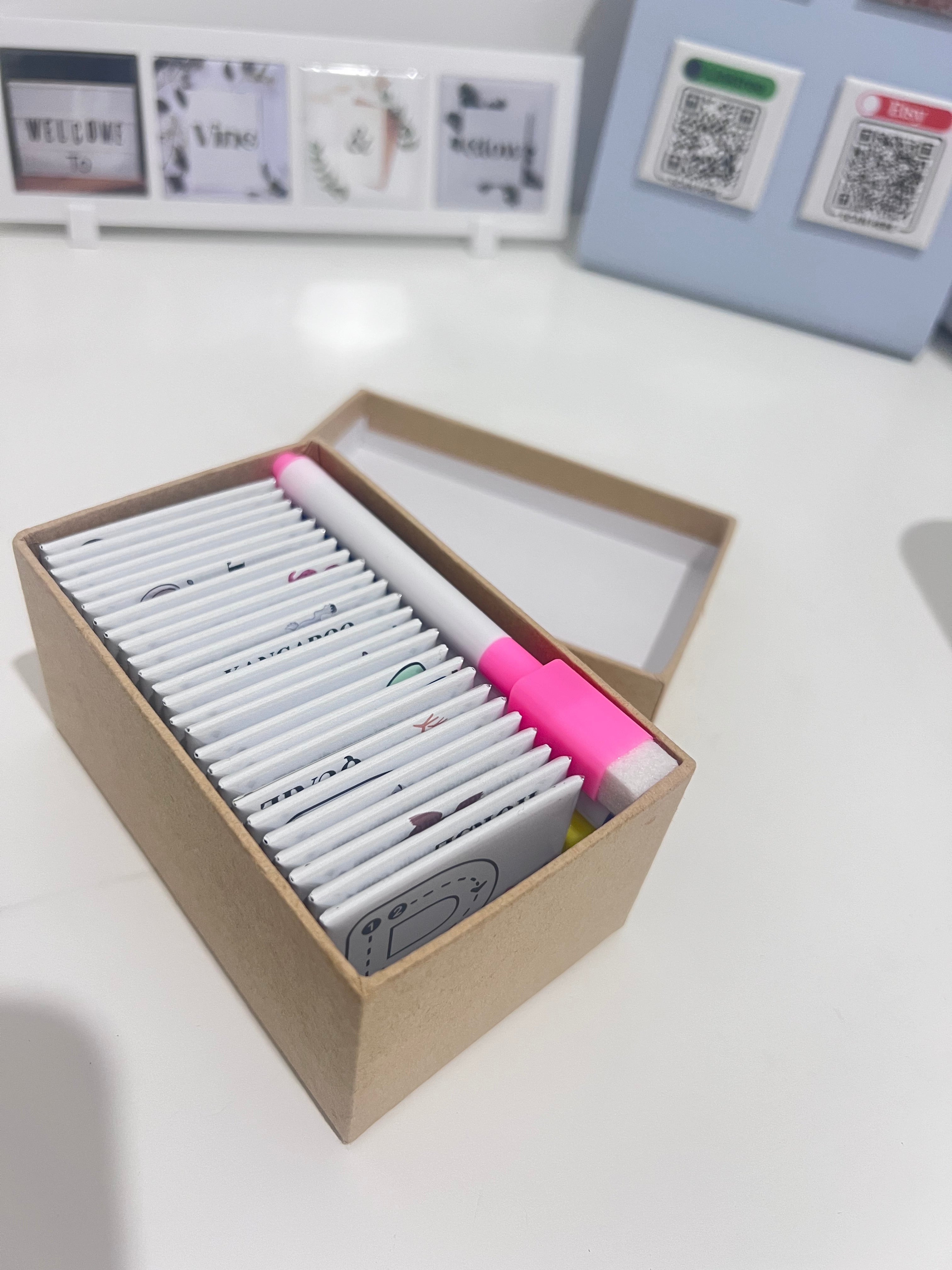 Kids Alphabet Tracing Photo Magnet – Colors & Dry-Erase Marker