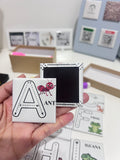 Kids Alphabet Tracing Photo Magnet – Colors & Dry-Erase Marker