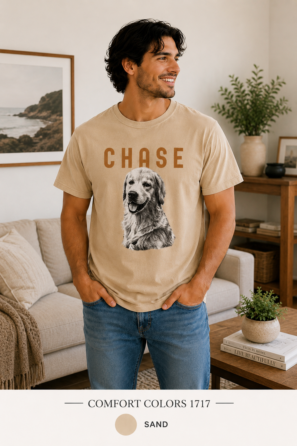 Pet PersonalizedT-Shirt —  Pet Portrait Tee with Name