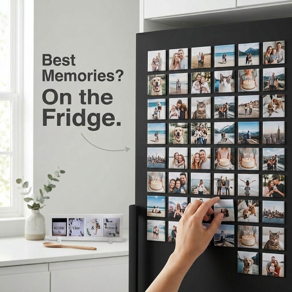 Custom Fridge Photo Magnets 2x2 inch