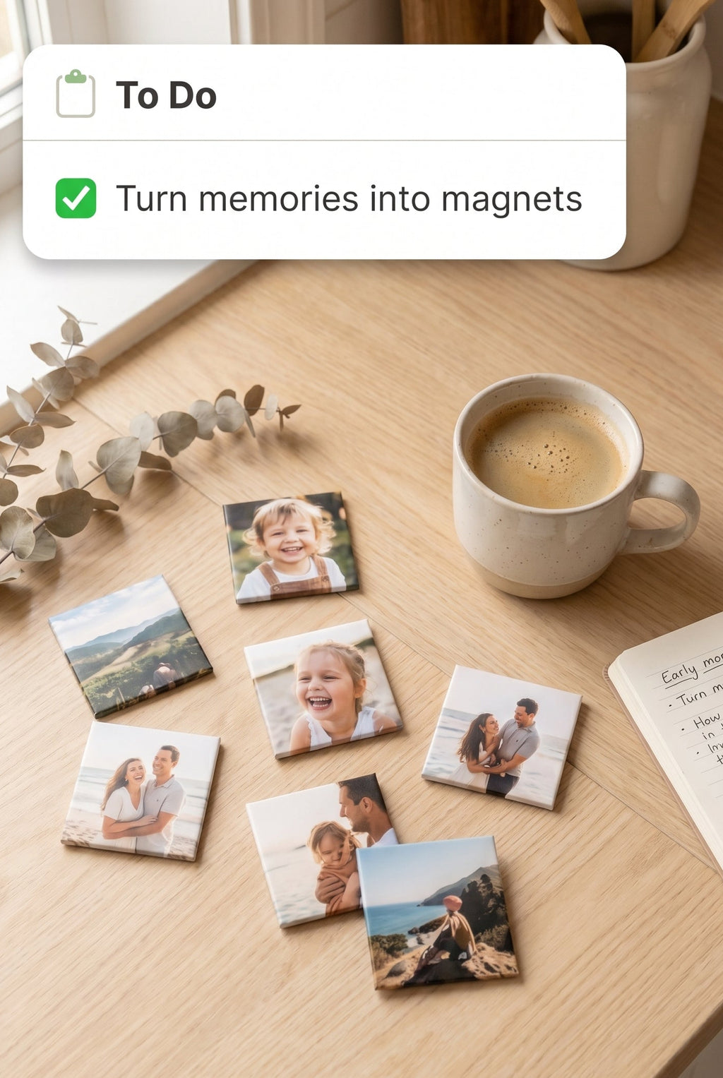 Personalized gift photo magnet