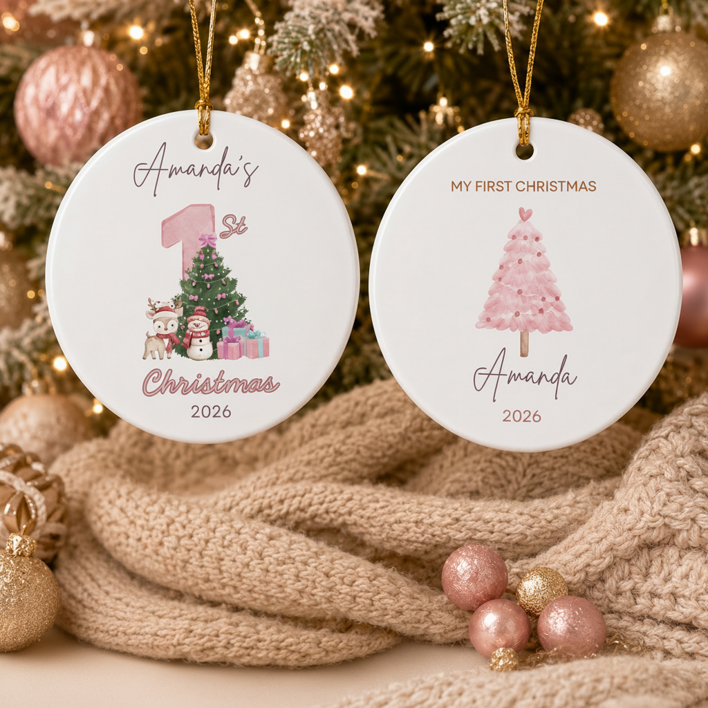 Baby's First Christmas Ornament - Clean